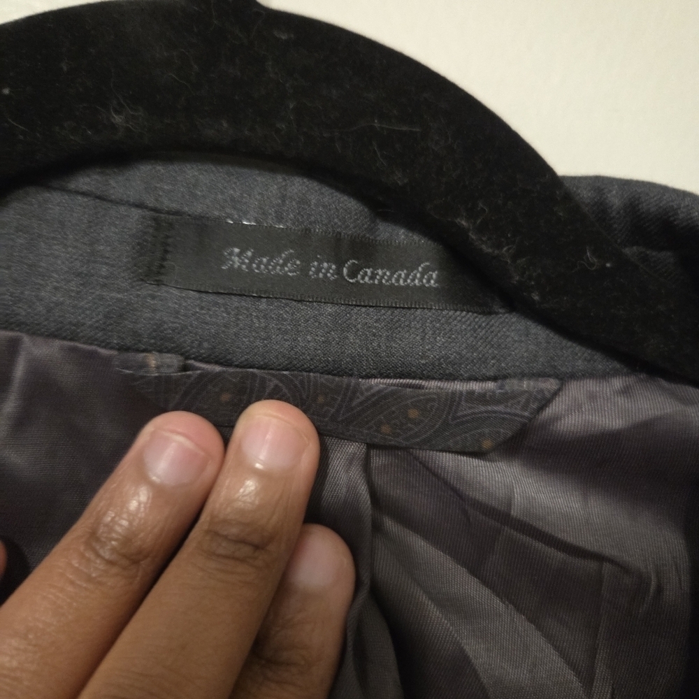 Lauren Ralph Lauren Men's Gray 100% Wool Formal Preppy Blazer Suit Jacket. 48L - Picture 5 of 10